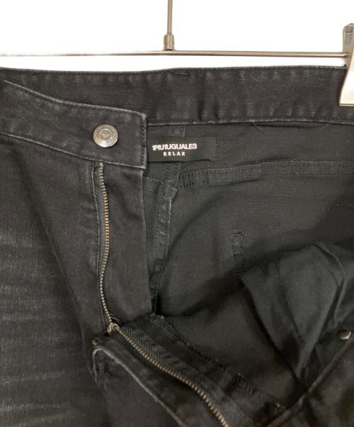 1PIU1UGUALE3 RELAX（ウノピゥウノウグァーレトレ リラックス）1PIU1UGUALE3 RELAX (ウノピゥウノウグァーレトレ リラックス) デニムパンツ ブラック サイズ:2XLの古着・服飾アイテム