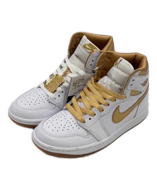 NIKE（ナイキ）NIKE (ナイキ) ハイカットスニーカー ホワイト×ゴールド サイズ:SIZE 22cm 未使用品の古着・服飾アイテム