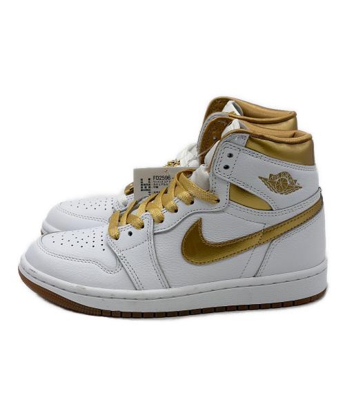 NIKE（ナイキ）NIKE (ナイキ) ハイカットスニーカー ホワイト×ゴールド サイズ:SIZE 22cm 未使用品の古着・服飾アイテム