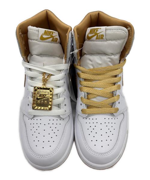 NIKE（ナイキ）NIKE (ナイキ) ハイカットスニーカー ホワイト×ゴールド サイズ:SIZE 22cm 未使用品の古着・服飾アイテム