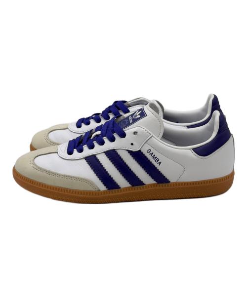 adidas（アディダス）adidas (アディダス) スニーカー ホワイト×パープル サイズ:SIZE 24cmの古着・服飾アイテム