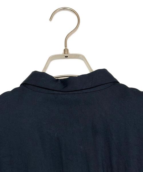 BALLSEY（ボールジィ）BALLSEY (ボールジィ) セルロースモールスキン シャツワンピース ネイビー サイズ:SIZE Mの古着・服飾アイテム