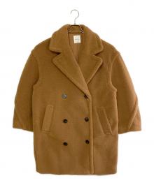 Mila Owen（ミラオーウェン）の古着「オーバーサイズボアコート」｜ブラウン