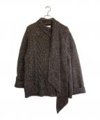 GANNIガニー）の古着「ケーブルタイニット」｜ブラック