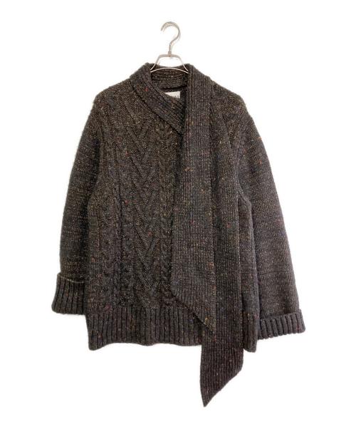 GANNI（ガニー）GANNI (ガニー) ケーブルタイニット ブラック サイズ:SMの古着・服飾アイテム