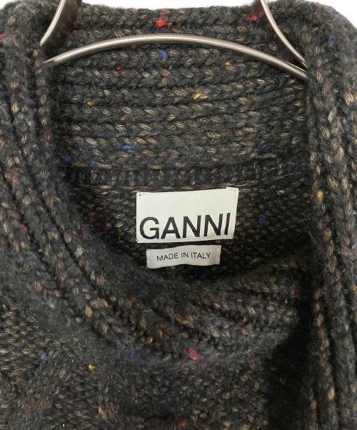 GANNI（ガニー）GANNI (ガニー) ケーブルタイニット ブラック サイズ:SMの古着・服飾アイテム