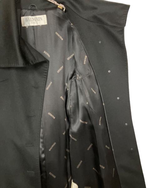 BALMAIN（バルマン）BALMAIN (バルマン) カシミヤコート ブラック サイズ:Mの古着・服飾アイテム
