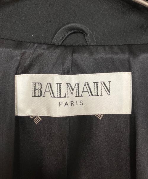 BALMAIN（バルマン）BALMAIN (バルマン) カシミヤコート ブラック サイズ:Mの古着・服飾アイテム
