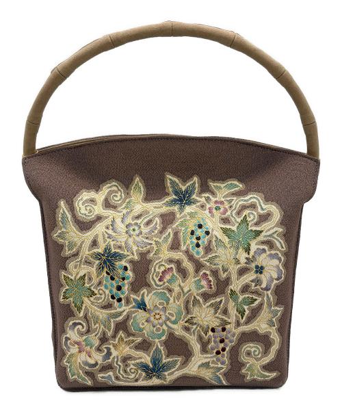 OKAJIMA（オカジマ）OKAJIMA (オカジマ) 和装手提げバッグ 薄紫の古着・服飾アイテム