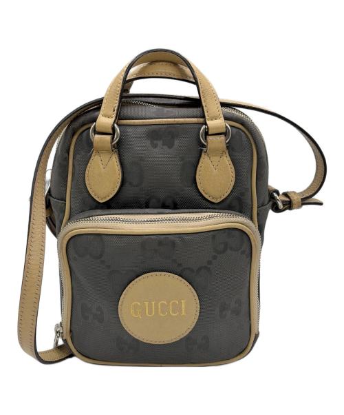 GUCCI（グッチ）GUCCI (グッチ) ショルダーバッグ グレー×ベージュの古着・服飾アイテム