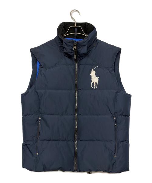 POLO RALPH LAUREN（ポロ・ラルフローレン）POLO RALPH LAUREN (ポロ・ラルフローレン) ダウンベスト ネイビー サイズ:SIZE Lの古着・服飾アイテム