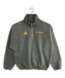 adidas（アディダス）の古着「ハーフジップフリースジャケット」｜グレー