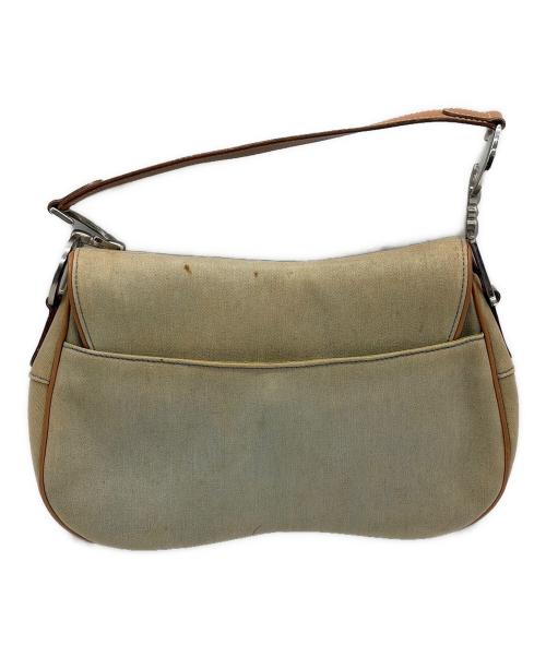 Christian Dior（クリスチャン ディオール）Christian Dior (クリスチャン ディオール) ダブルサドルバック ブルー×ブラウンの古着・服飾アイテム