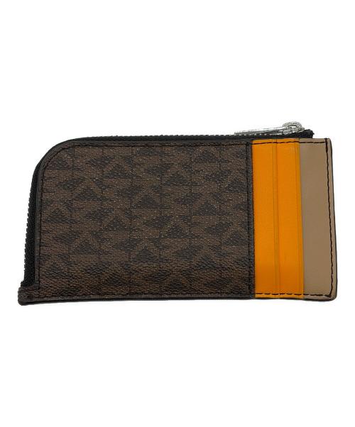 MICHAEL KORS（マイケル・コース）MICHAEL KORS (マイケル・コース) コインケース ブラウン×イエローの古着・服飾アイテム
