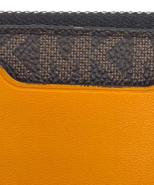 MICHAEL KORS（マイケル・コース）MICHAEL KORS (マイケル・コース) コインケース ブラウン×イエローの古着・服飾アイテム