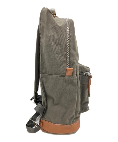 PORTER（ポーター）PORTER (ポーター) デイパック オリーブ×ブラウンの古着・服飾アイテム