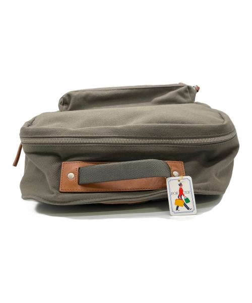 PORTER（ポーター）PORTER (ポーター) デイパック オリーブ×ブラウンの古着・服飾アイテム
