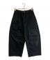 STUDIO NICHOLSON（スタジオ ニコルソン）の古着「コットンツイルタックワイドパンツ」｜ブラック