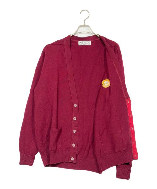 Burberry's（バーバリー）Burberry's (バーバリー) 薄手カーディガン ダークレッド サイズ:SIZE 42（M)の古着・服飾アイテム