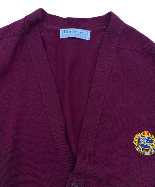 Burberry's（バーバリー）Burberry's (バーバリー) 薄手カーディガン ダークレッド サイズ:SIZE 42（M)の古着・服飾アイテム