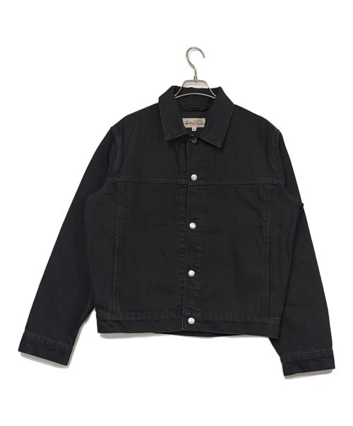stussy（ステューシー）stussy (ステューシー) デニムトラッカージャケット ブラック サイズ:SIZE Mの古着・服飾アイテム