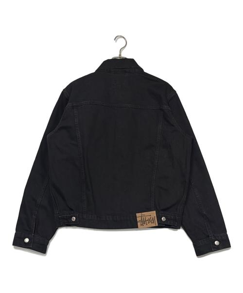 stussy（ステューシー）stussy (ステューシー) デニムトラッカージャケット ブラック サイズ:SIZE Mの古着・服飾アイテム