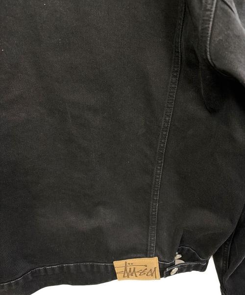 stussy（ステューシー）stussy (ステューシー) デニムトラッカージャケット ブラック サイズ:SIZE Mの古着・服飾アイテム