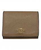 COACHコーチ）の古着「3つ折り財布」｜ベージュ