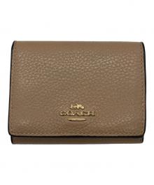 COACH（コーチ）の古着「3つ折り財布」｜ベージュ