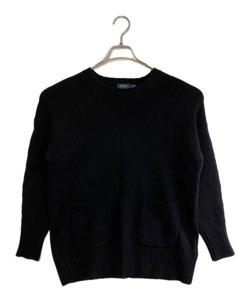 POLO RALPH LAUREN（ポロ・ラルフローレン）POLO RALPH LAUREN (ポロ・ラルフローレン) 厚手ニット ブラック サイズ:Sの古着・服飾アイテム