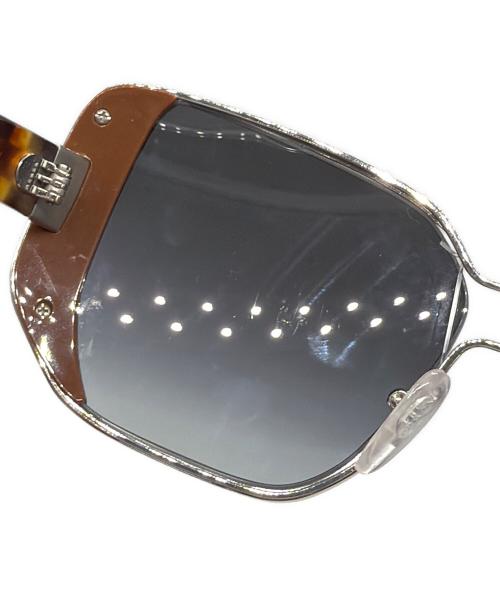 PRADA（プラダ）PRADA (プラダ) サングラス ネイビー×ブラウンの古着・服飾アイテム