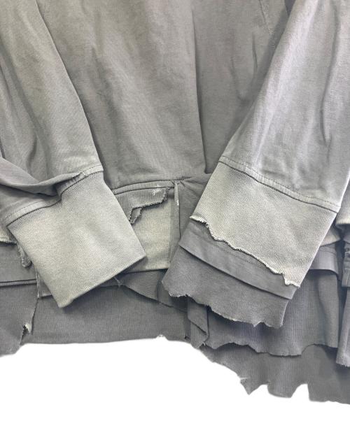 DIESEL（ディーゼル）DIESEL (ディーゼル) プルオーバーパーカー グレー サイズ:Lの古着・服飾アイテム