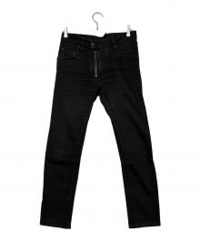 DSQUARED2（ディースクエアード）の古着「デニムパンツ」｜ブラック
