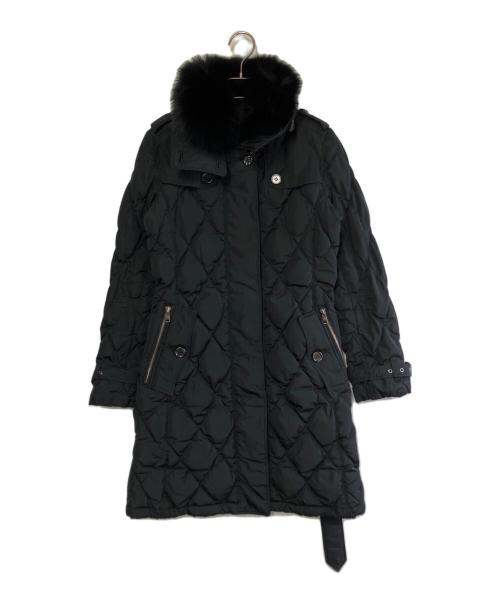 BURBERRY LONDON（バーバリーロンドン）BURBERRY LONDON (バーバリーロンドン) キルティングダウンダウンコート ブラック サイズ:SIZE 38の古着・服飾アイテム