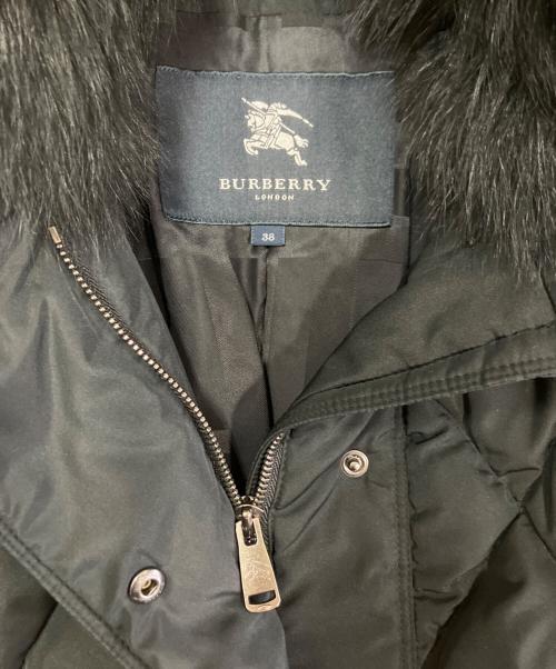 BURBERRY LONDON（バーバリーロンドン）BURBERRY LONDON (バーバリーロンドン) キルティングダウンダウンコート ブラック サイズ:SIZE 38の古着・服飾アイテム