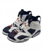 NIKEナイキ）の古着「ハイカットスニーカー」｜ホワイト×ネイビー