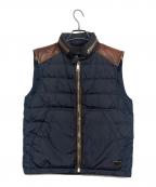 PRADAプラダ）の古着「ダウンベスト」｜ブラウン×ネイビー