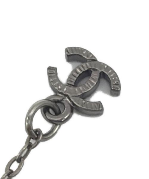 CHANEL（シャネル）CHANEL (シャネル) ストーンスイングパールネックレス ブラックの古着・服飾アイテム