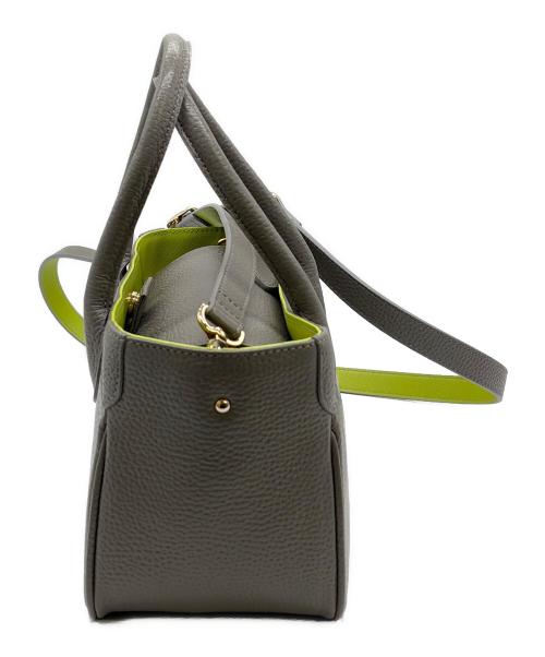 A.D.M.J.（エーディーエムジェイ）A.D.M.J. (エーディーエムジェイ) 2WAYバッグ グレー×グリーンの古着・服飾アイテム