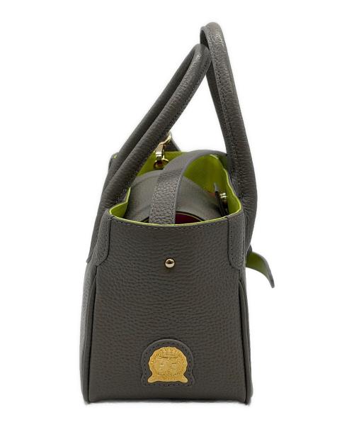 A.D.M.J.（エーディーエムジェイ）A.D.M.J. (エーディーエムジェイ) 2WAYバッグ グレー×グリーンの古着・服飾アイテム