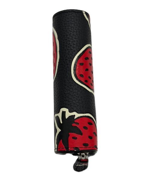 COACH（コーチ）COACH (コーチ) 2つ折り財布 ブラック×レッドの古着・服飾アイテム