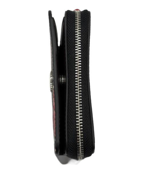 COACH（コーチ）COACH (コーチ) 2つ折り財布 ブラック×レッドの古着・服飾アイテム