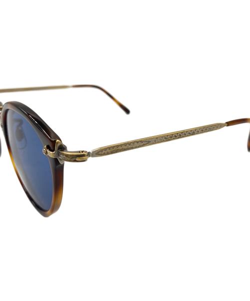 OLIVER PEOPLES（オリバーピープルズ）OLIVER PEOPLES (オリバーピープルズ) サングラス ブラウン×ブルーグレーの古着・服飾アイテム