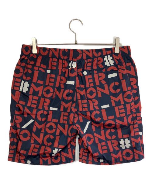 MONCLER（モンクレール）MONCLER (モンクレール) ハーフパンツ ネイビー×レッド サイズ:SIZE 46の古着・服飾アイテム