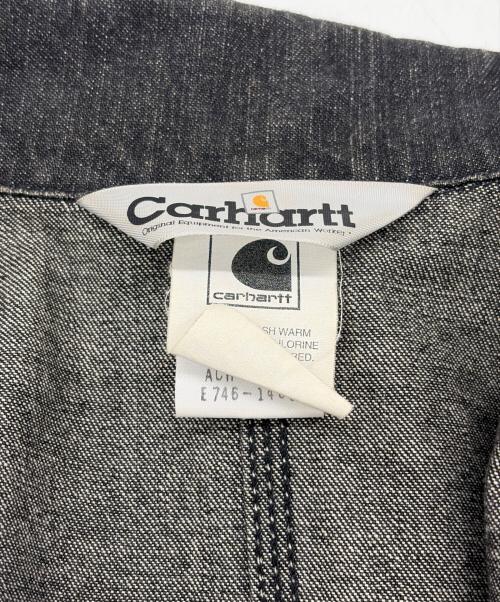 CarHartt（カーハート）CarHartt (カーハート) デニムカバーオール ブラック サイズ:SIZE Mの古着・服飾アイテム