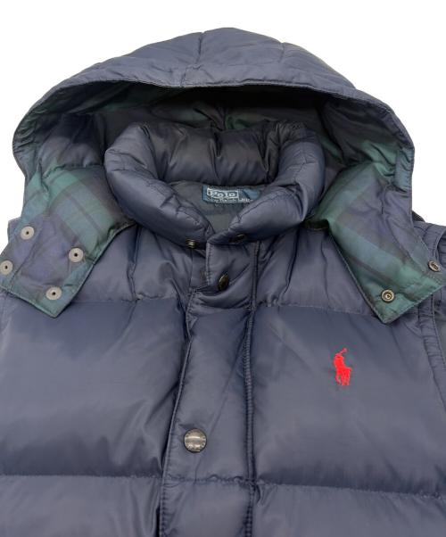 POLO RALPH LAUREN（ポロ・ラルフローレン）POLO RALPH LAUREN (ポロ・ラルフローレン) ダウンベスト ネイビー サイズ:SIZE Mの古着・服飾アイテム