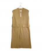 M/M ATTACHMENTエムエムアタッチメント）の古着「ロングジレ」｜ブラウン