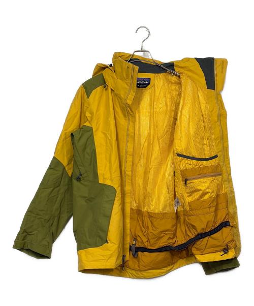 Patagonia（パタゴニア）Patagonia (パタゴニア) スノーショーットジャケット イエロー×グリーン サイズ:SIZE Mの古着・服飾アイテム