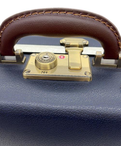 龍屋半左衛門（タツヤハンザエモン）龍屋半左衛門 (タツヤハンザエモン) ミニトランク ネイビーの古着・服飾アイテム