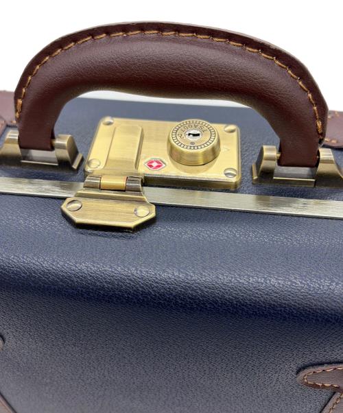 龍屋半左衛門（タツヤハンザエモン）龍屋半左衛門 (タツヤハンザエモン) ミニトランク ネイビーの古着・服飾アイテム